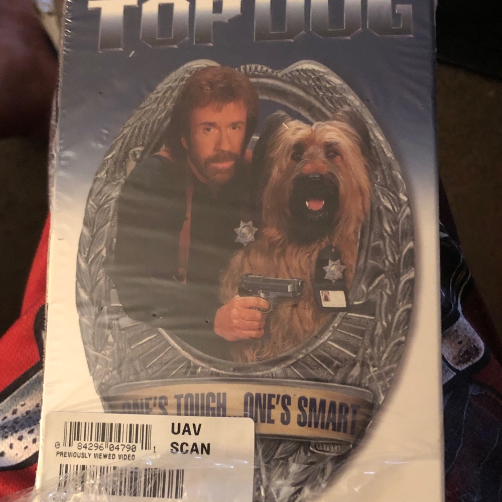 Top Dog Movie vhs - Brown and Black Cover